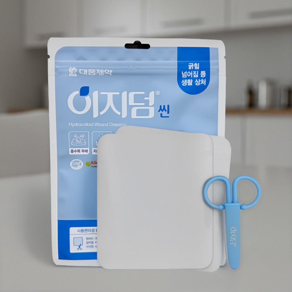 [Daewoong Pharmaceutical] Easyderm Thin (2 sheets), 10x10cm dressing band, acne, burn, and wound management