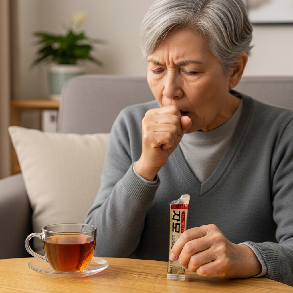 자모 연조 엑스 10g 6포 기침, 가래, 천식에 사용하는 전통 생약 성분 진해거담제