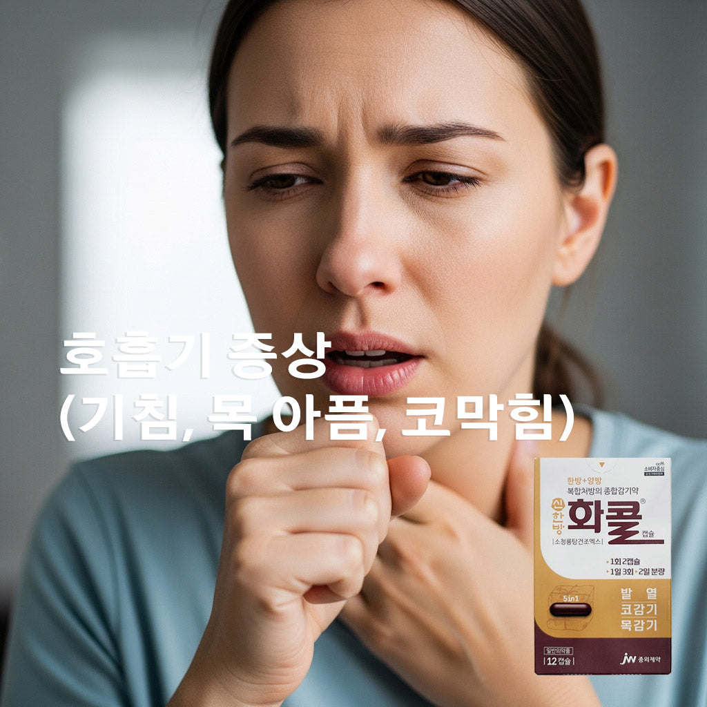 Shinhanbang Hwacol 12 Capsules - Comprehensive cold medicine with a combination herbal prescription (runny nose, cough, fever relief)