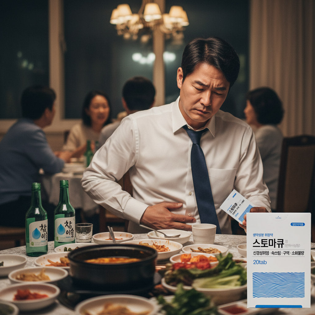스토마큐정 (Stoma-Q Tab.) 20정 – 만성 위장 불편함을 위한 한방 위장약