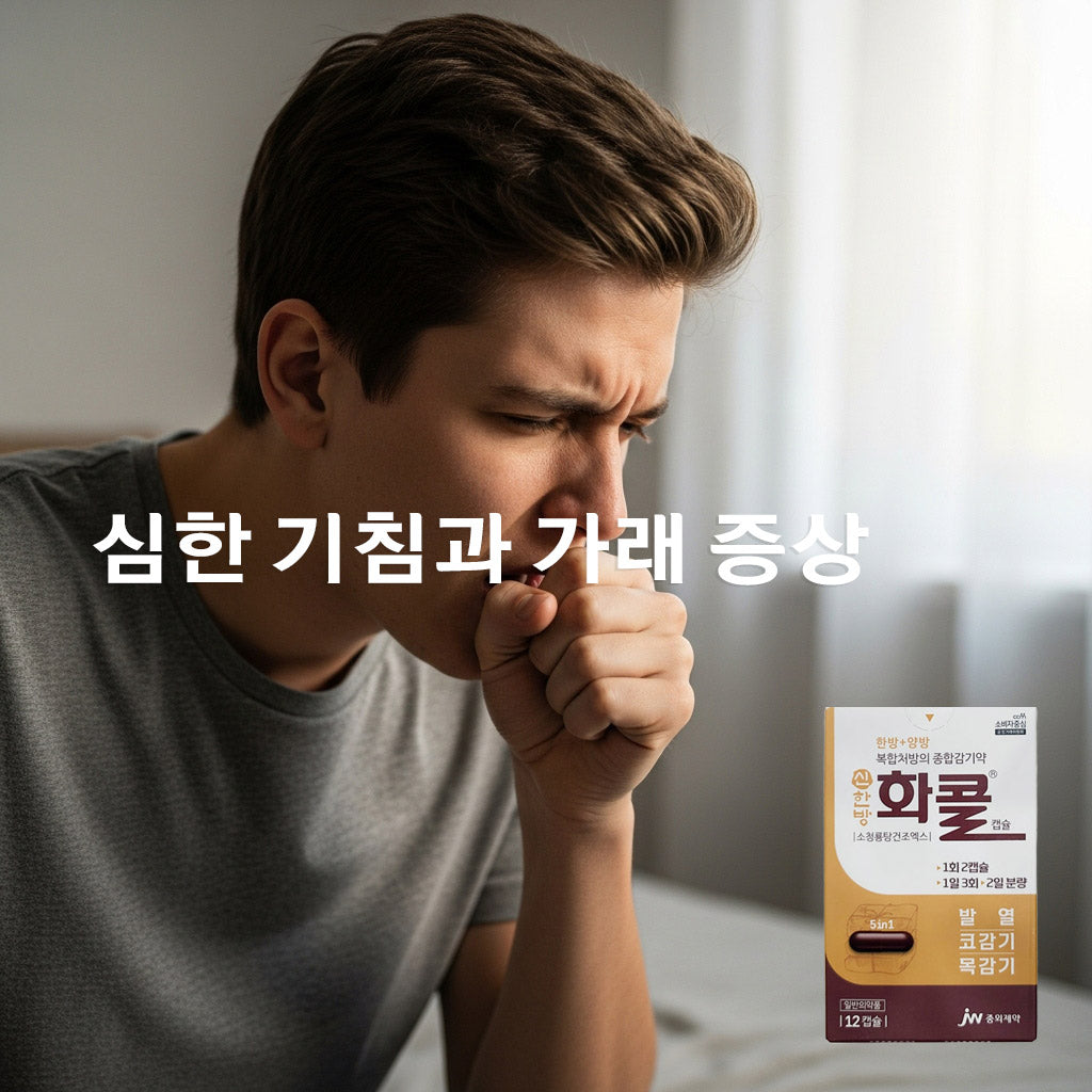 Shinhanbang Hwacol 12 Capsules - Comprehensive cold medicine with a combination herbal prescription (runny nose, cough, fever relief)