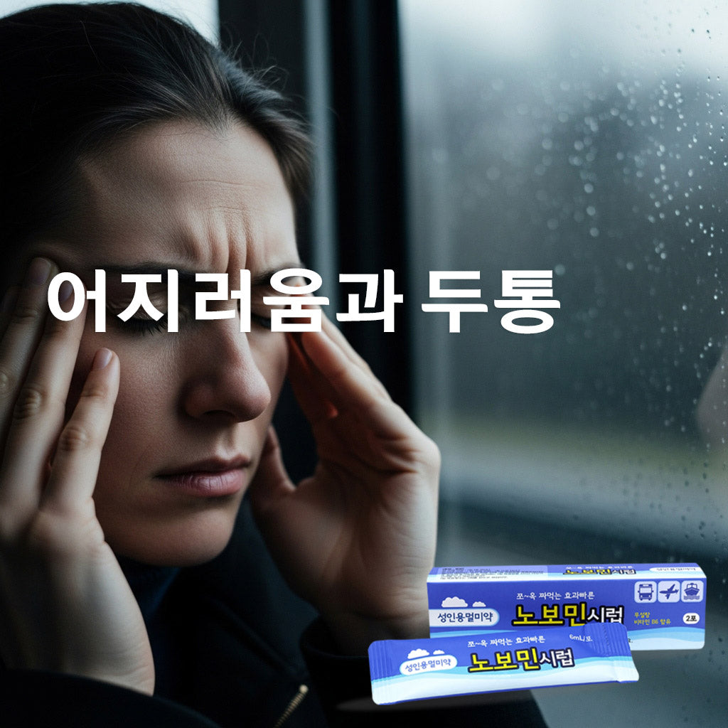 간편하게 짜먹는 멀미약! 소보민(어린이용), 노보민(성인용) 시럽 2포 어린이부터 성인까지