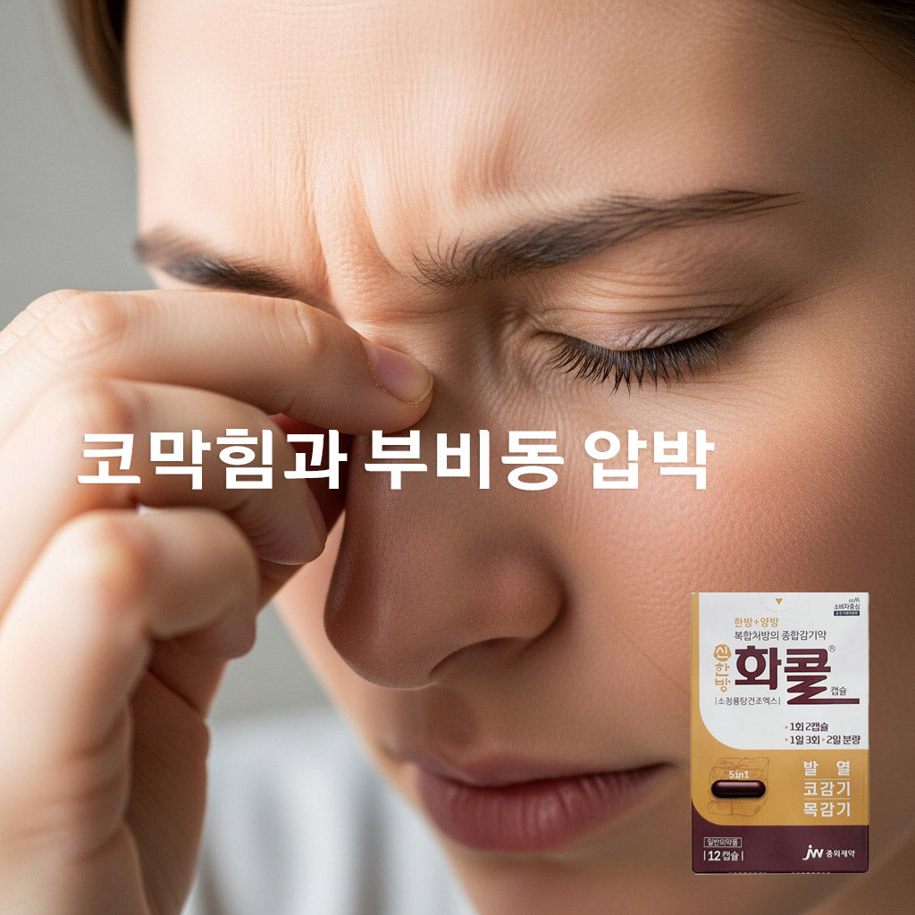 Shinhanbang Hwacol 12 Capsules - Comprehensive cold medicine with a combination herbal prescription (runny nose, cough, fever relief)