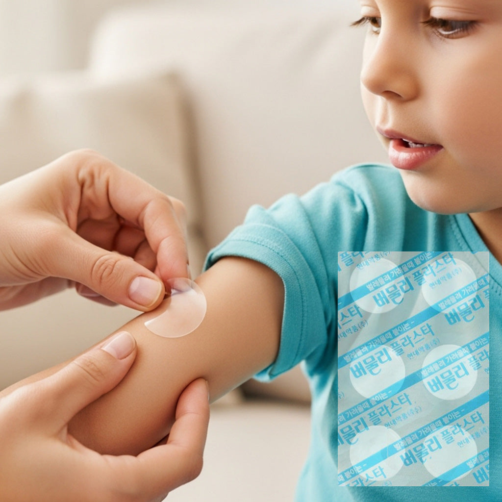 버물리 플라스타 (Bumooly Plaster) 42매 벌레 물림, 가려움증, 동창등에 효과 패치형