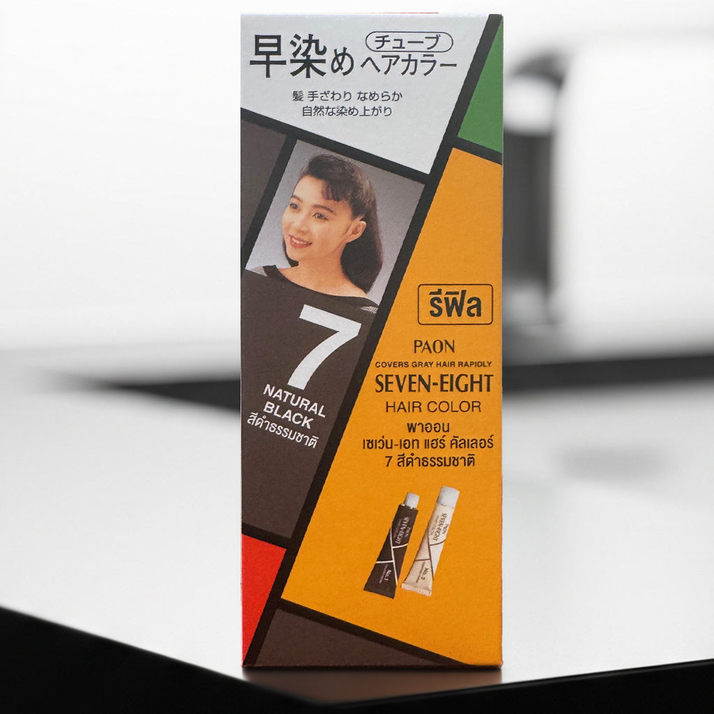 Paon Seven-Eight 7 Natural Black - Ammonia-Free Self-Dye
