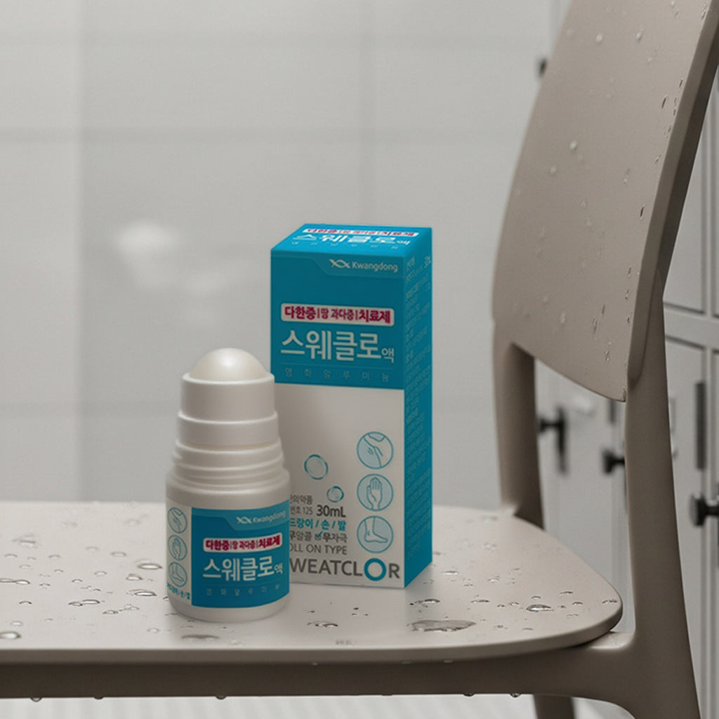 광동 스웨클로액 (30mL) – 땀 억제 & 냄새 완화 롤온 솔루션
