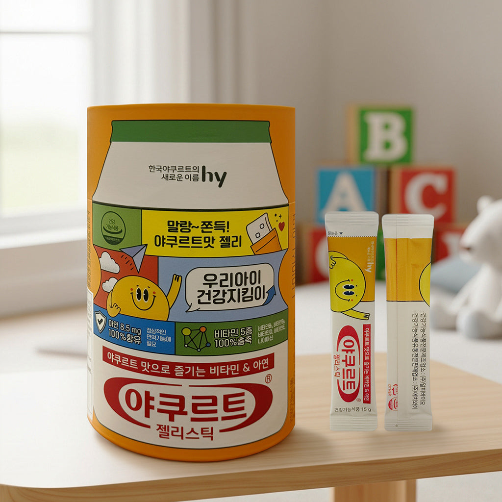야쿠르트 젤리스틱 – 450g (15g × 30포) 유산균의 풍미와 영양을 젤리로 간편하게