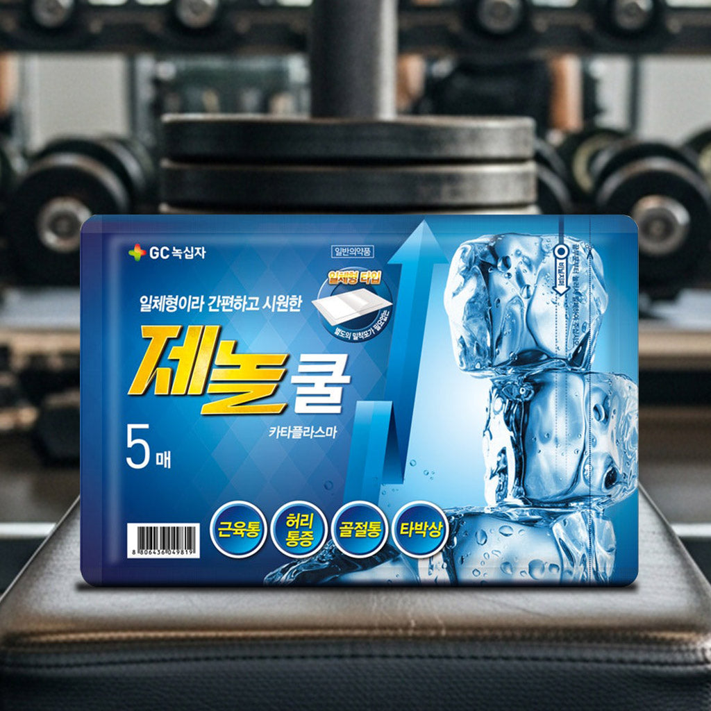Zenolcool Cataplasma 5-Piece Patch - Powerful cooling effect, relieves muscle pain and arthritis (1 sheet provides a refreshing cooling sensation)