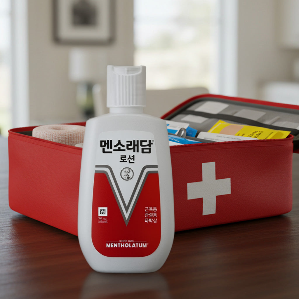 멘소래담 통증 완화 로션 (75ml / 2.5 fl oz) - 멘톨 6% & 메틸 살리실레이트 20% 이중 작용 외용 진통제